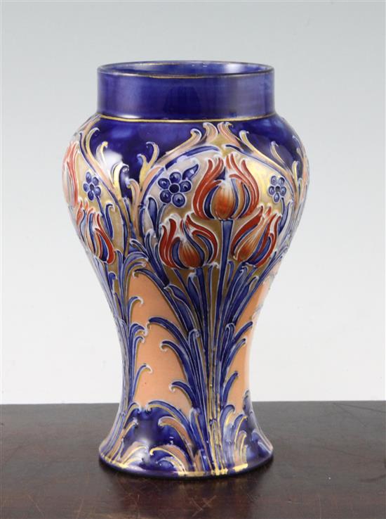 A Macintyre Alhambra baluster shaped vase, c.1903, 17.5cm